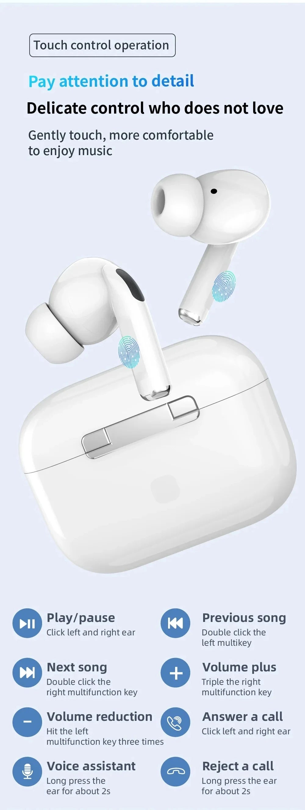 Fones de ouvido sem fio Bluetooth Air Pro 5 TWS Max originais, intra-auriculares, esportivos, com cancelamento de ruído, para iPhone da Apple