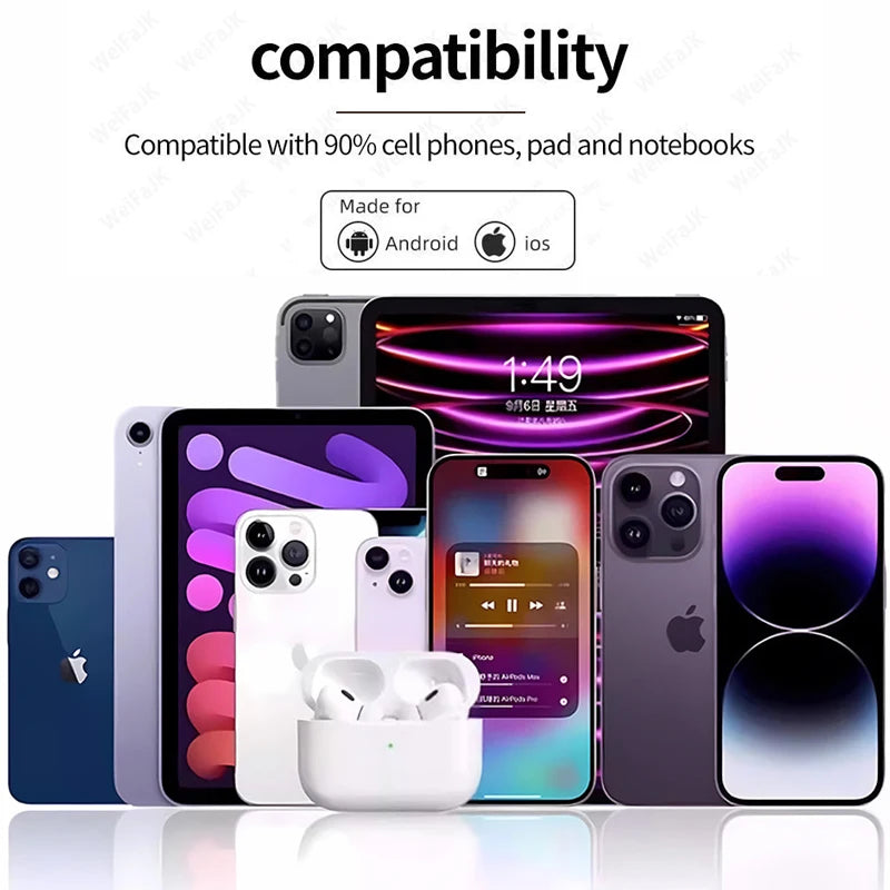 Fones de ouvido sem fio Bluetooth Air Pro 5 TWS Max originais, intra-auriculares, esportivos, com cancelamento de ruído, para iPhone da Apple