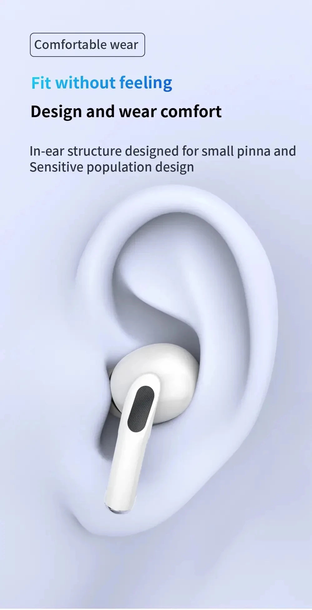 Fones de ouvido sem fio Bluetooth Air Pro 5 TWS Max originais, intra-auriculares, esportivos, com cancelamento de ruído, para iPhone da Apple