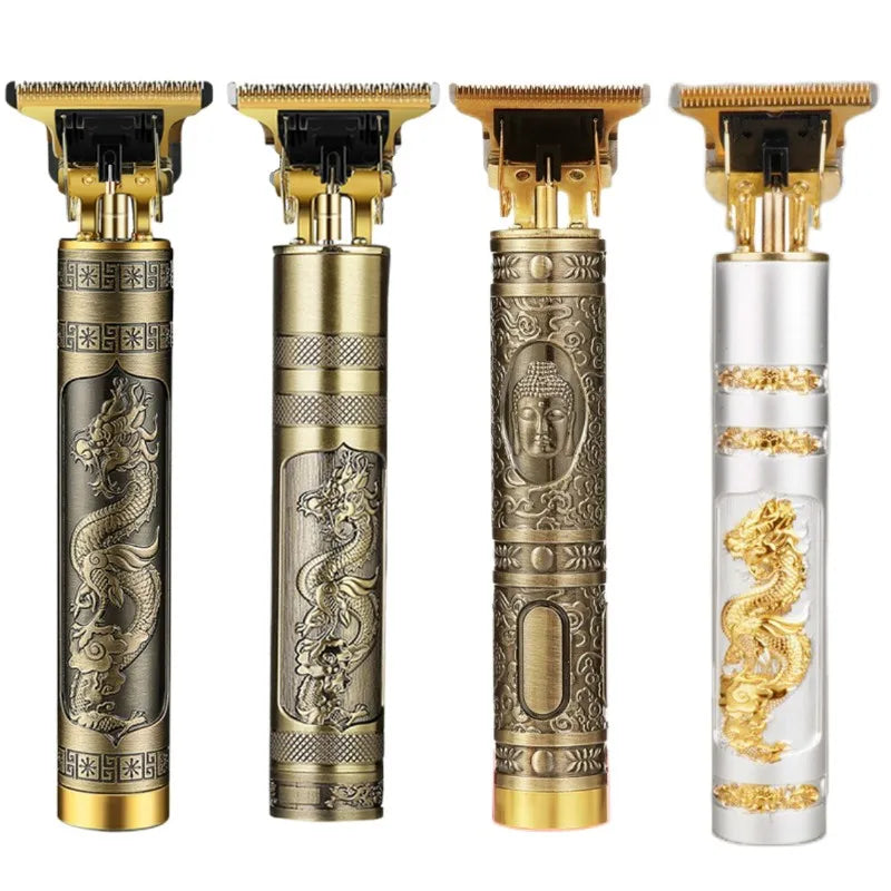 Máquina de corte de cabelo profissional elétrica aleatória designer masculino